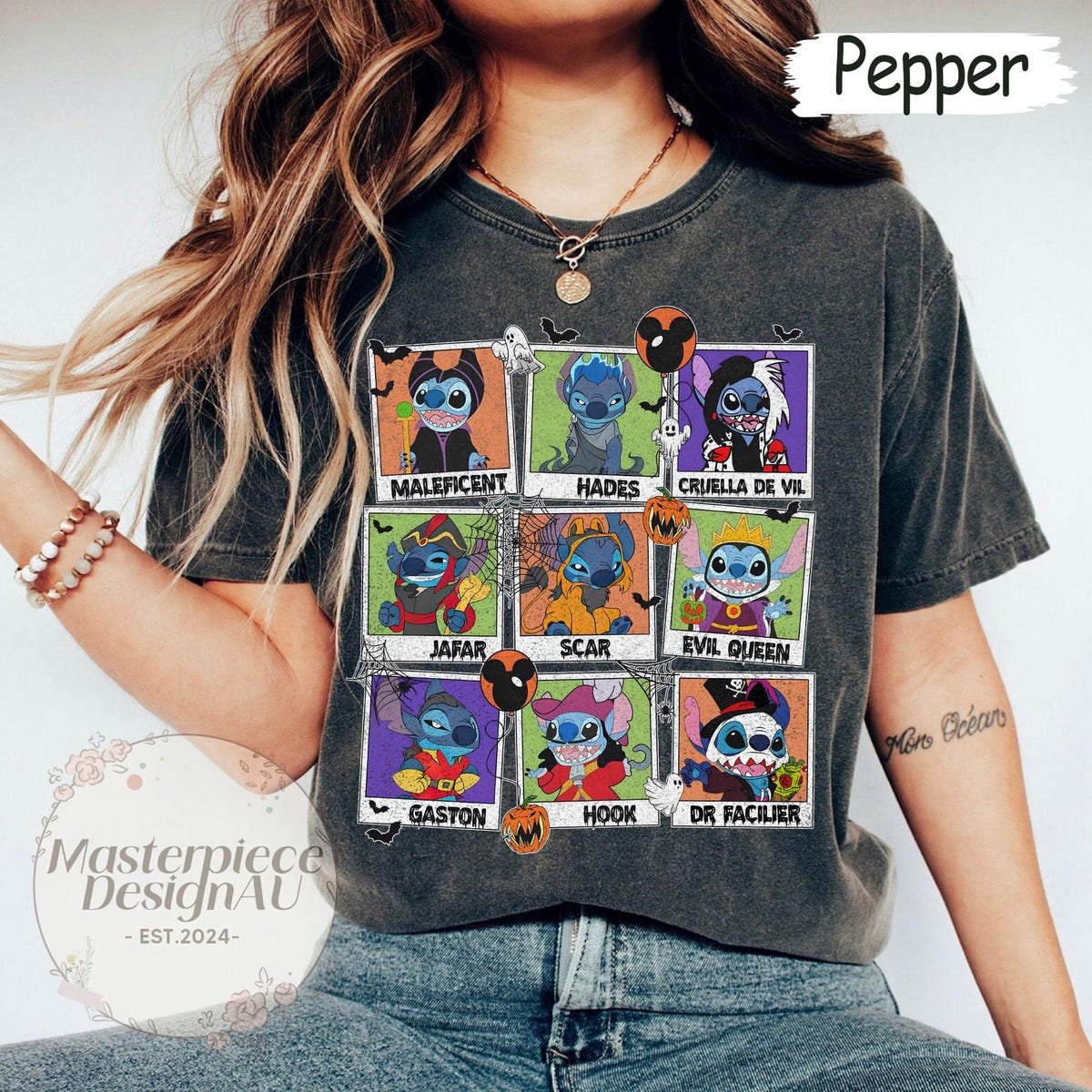 Stitch Halloween Shirt Disney Family Matching Horror Tee