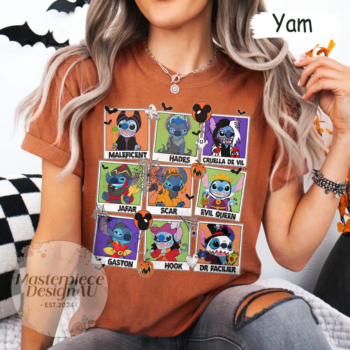 Stitch Halloween Shirt Disney Family Matching Horror Tee