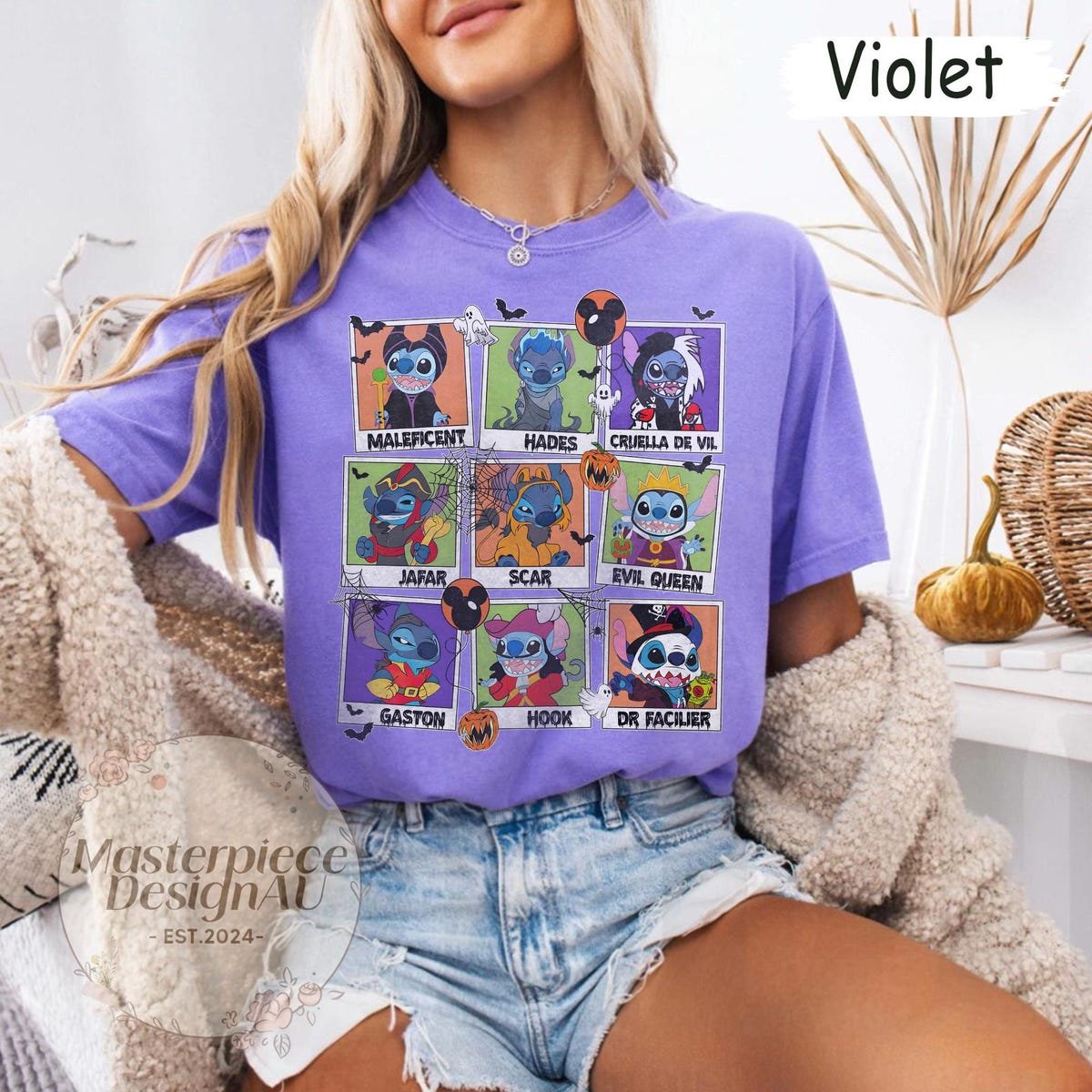 Stitch Halloween Shirt Disney Family Matching Horror Tee