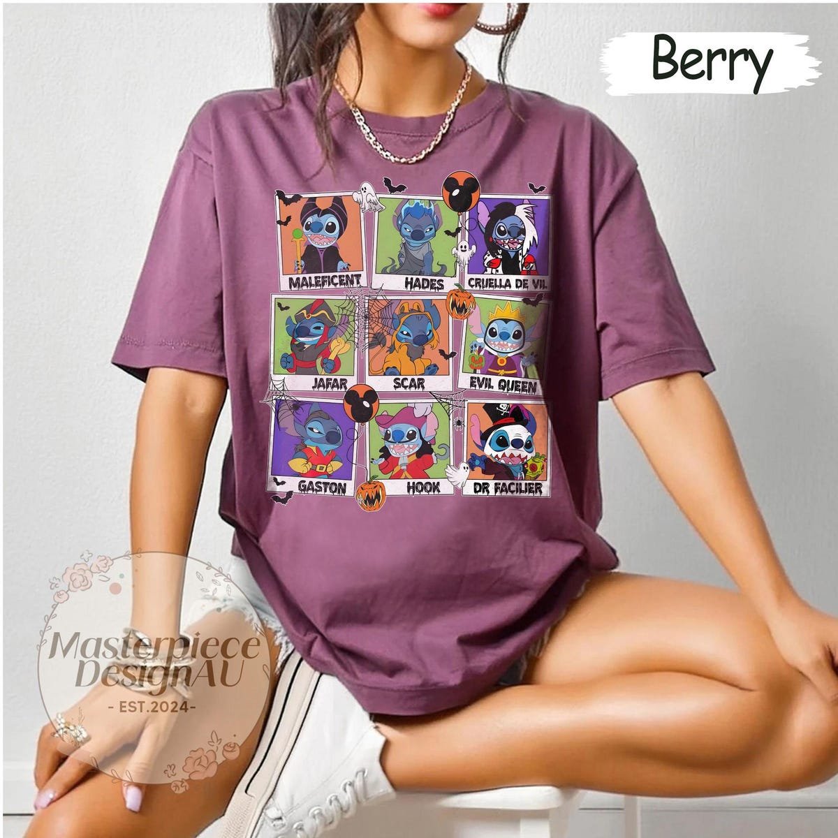 Stitch Halloween Shirt Disney Family Matching Horror Tee