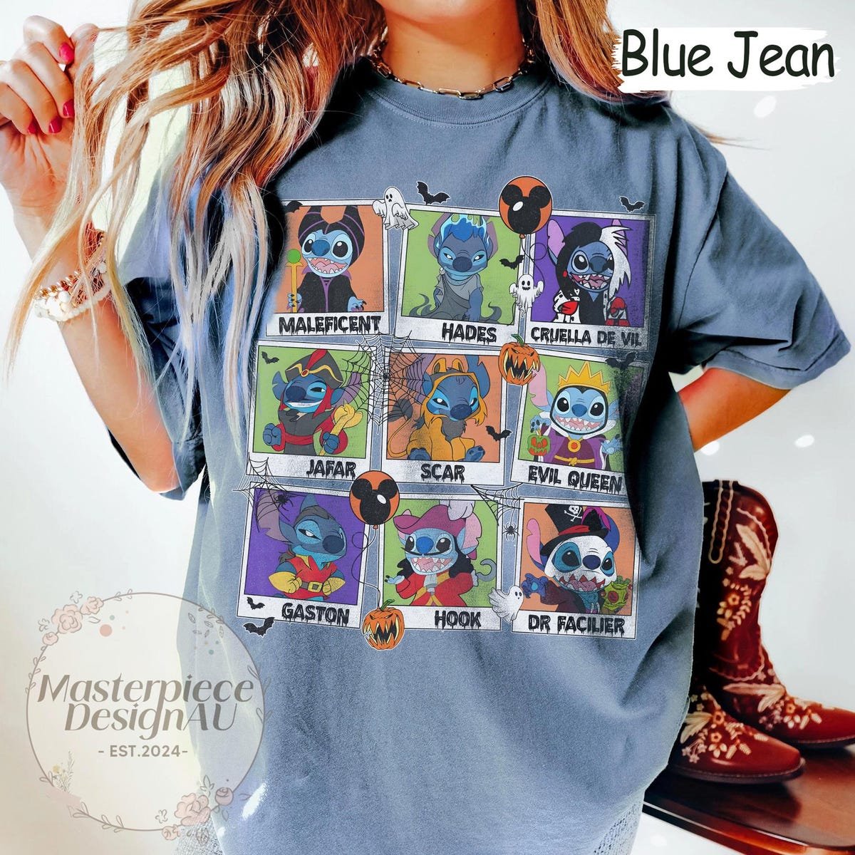 Stitch Halloween Shirt Disney Family Matching Horror Tee