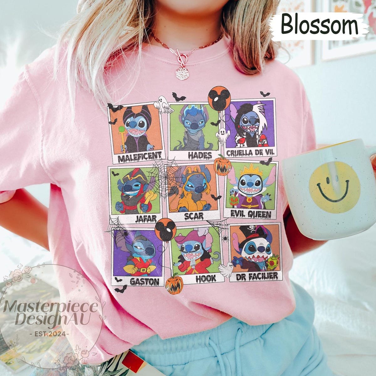 Stitch Halloween Shirt Disney Family Matching Horror Tee