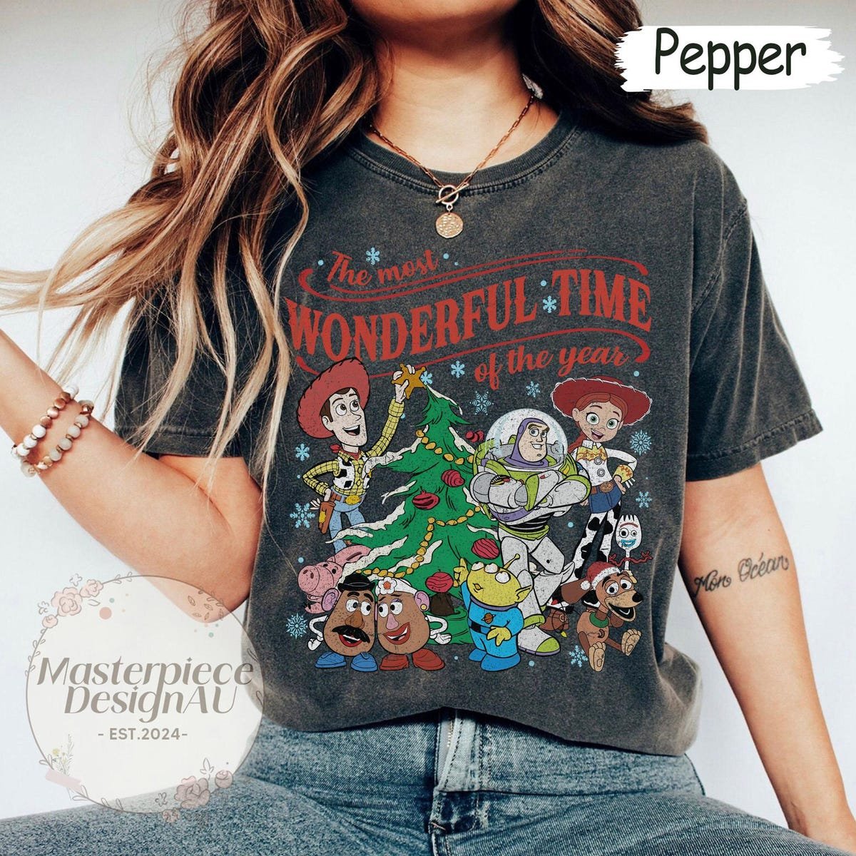 Toy Story Christmas Shirt Disney Holiday Family Matching Tee