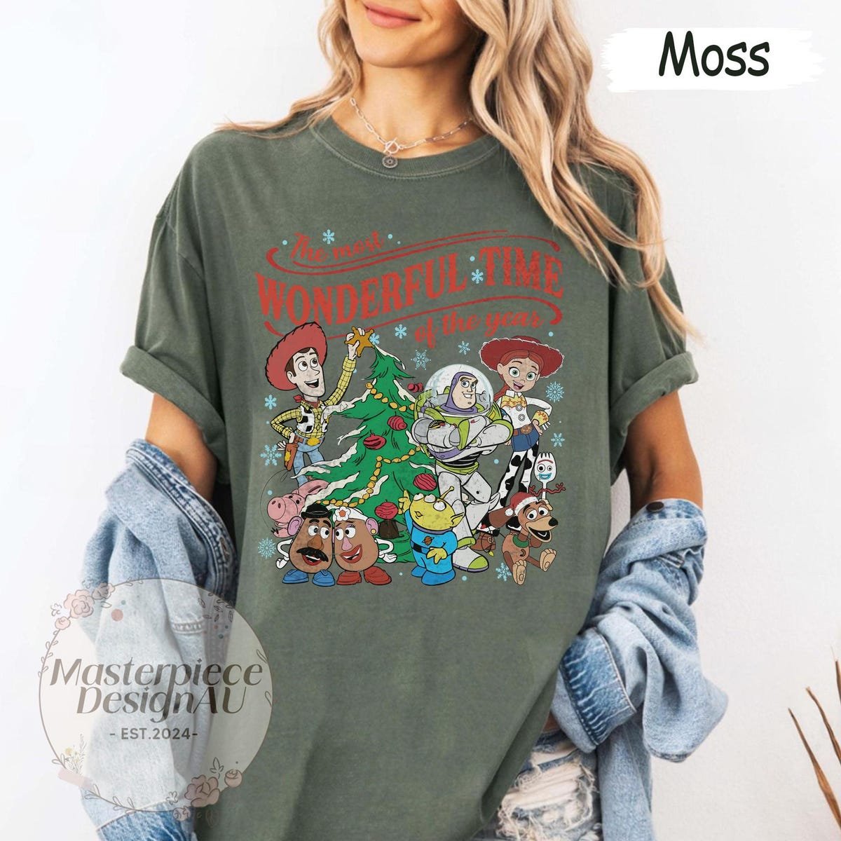 Toy Story Christmas Shirt Disney Holiday Family Matching Tee