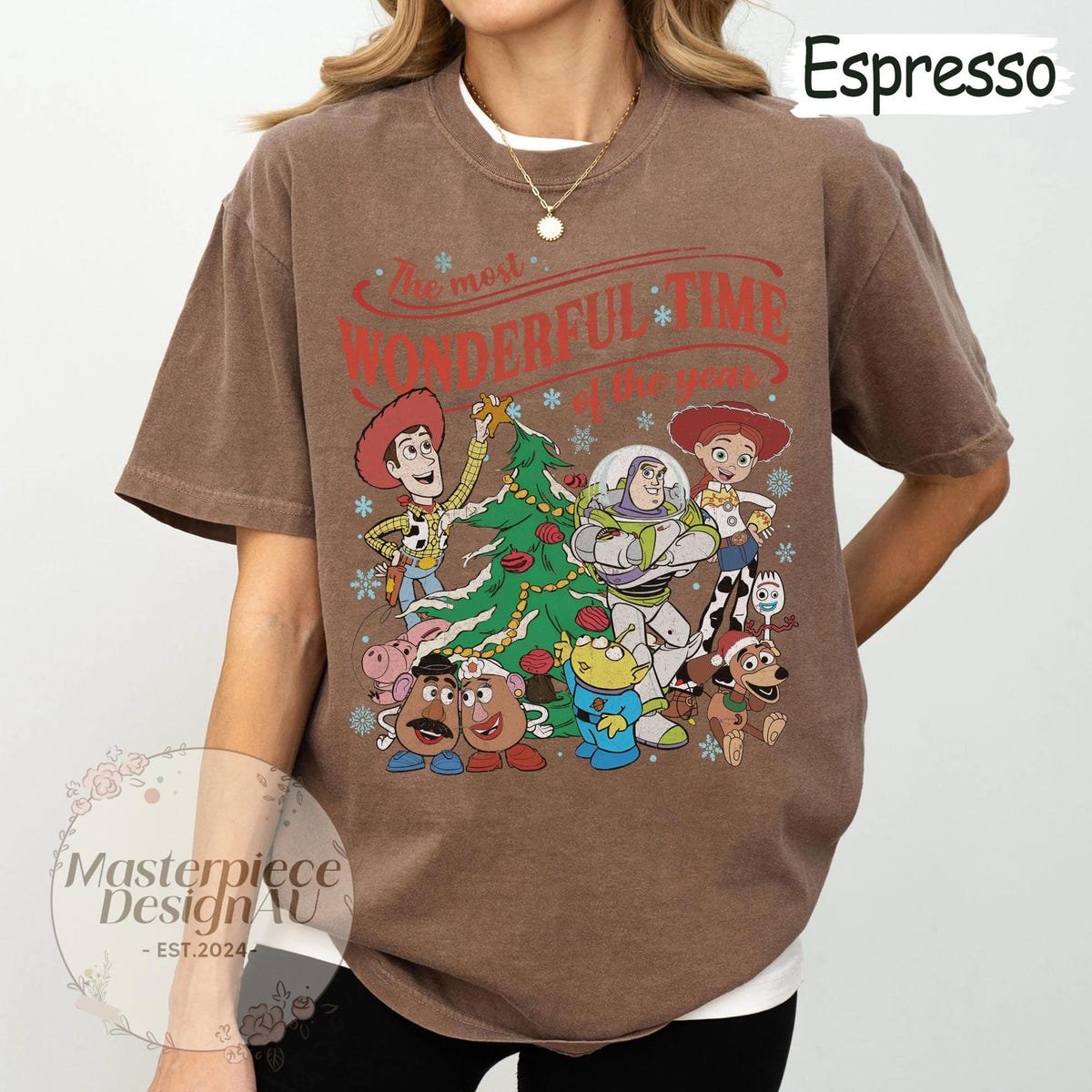 Toy Story Christmas Shirt Disney Holiday Family Matching Tee