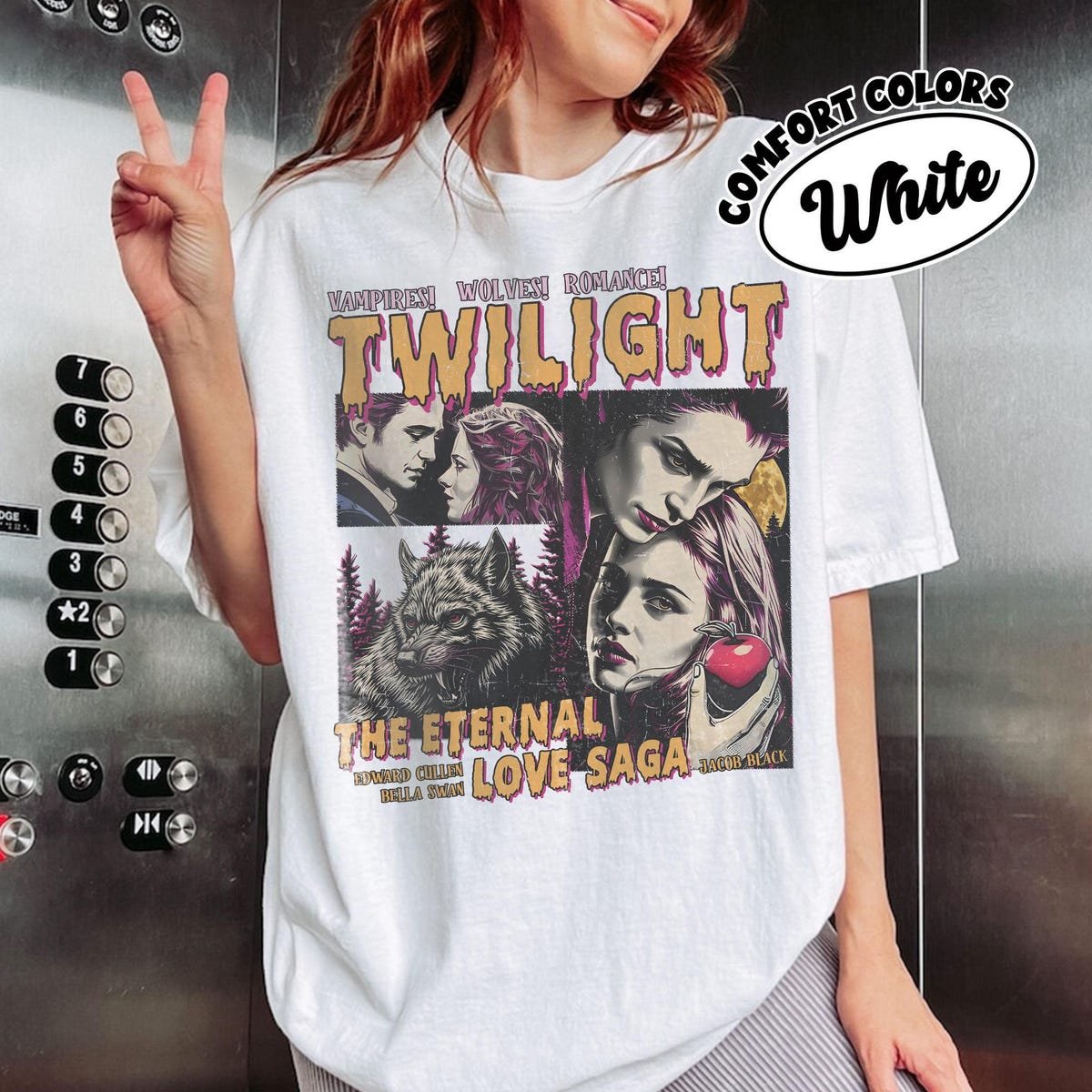 Twilight Saga Vintage Shirt Vampire Fan Tee Book Lover Gift