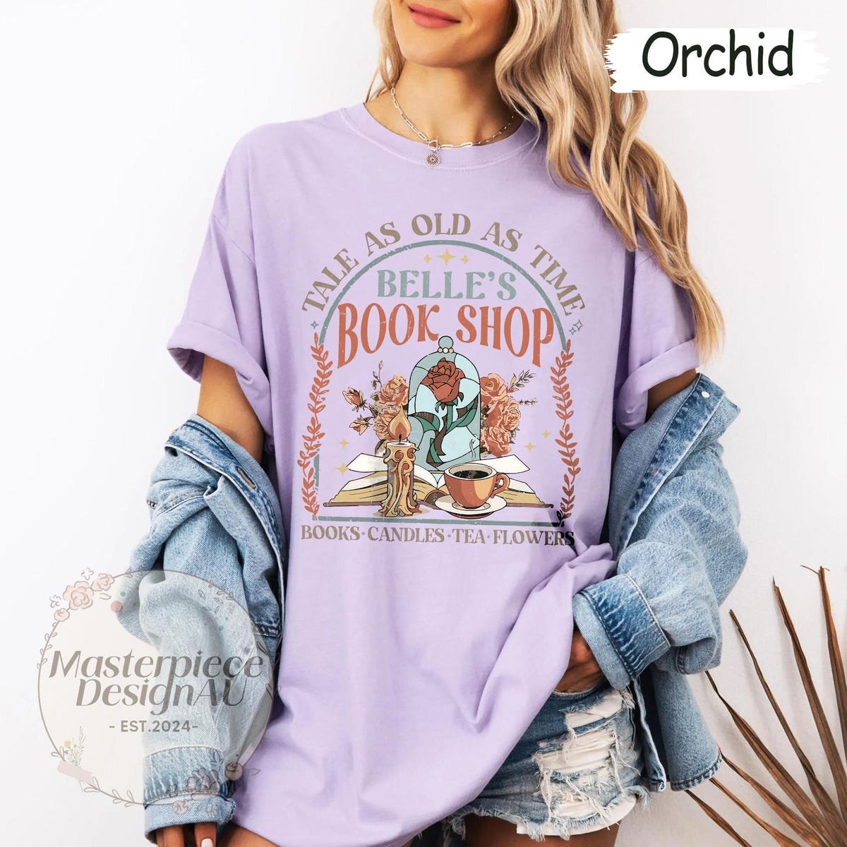 Vintage Belle Book Club Shirt Beauty and the Beast Tee for Book Lovers