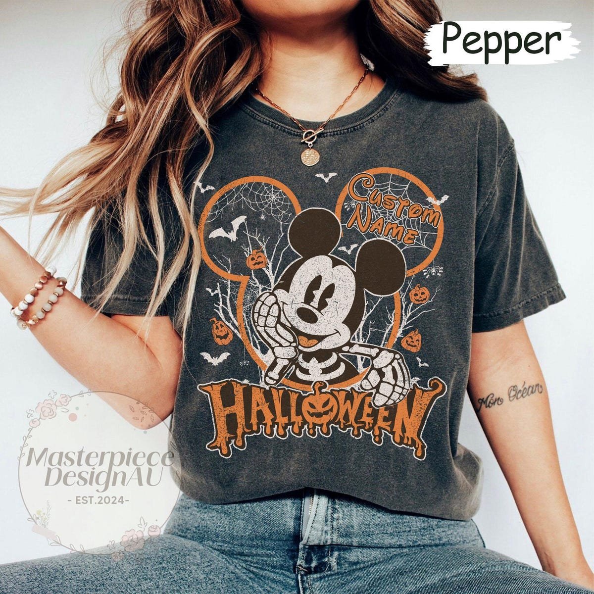 Vintage Disney Halloween Shirt Mickey Friends Family Trip Tee