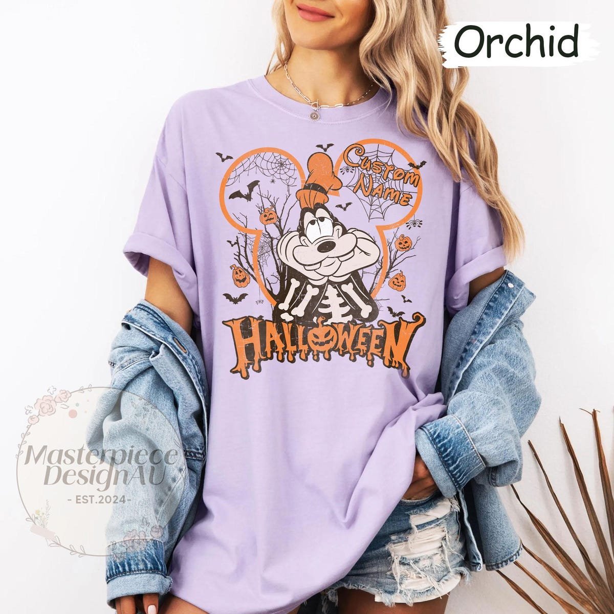 Vintage Disney Halloween Shirt Mickey Friends Family Trip Tee