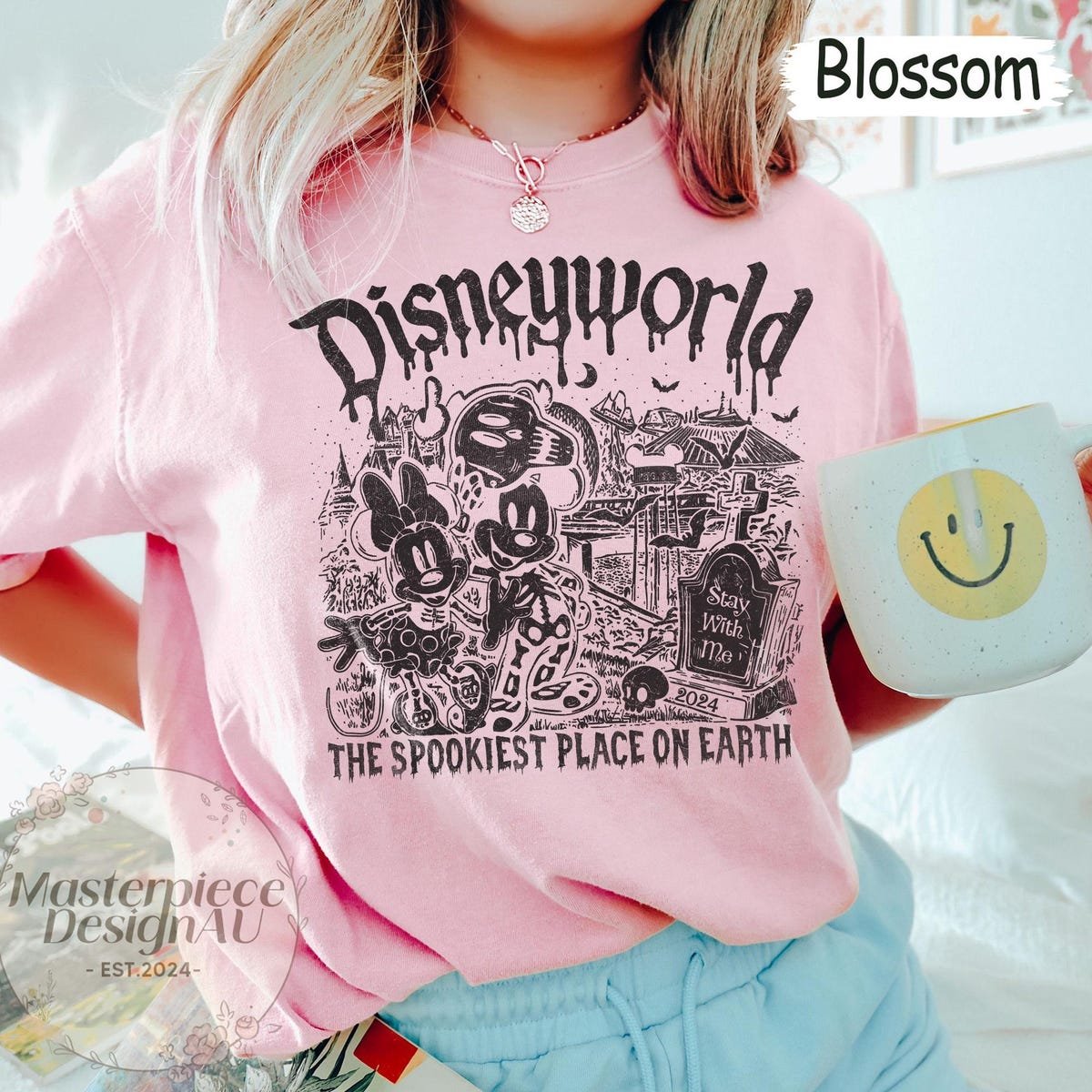 Vintage Disney Halloween Shirt Mickey Minnie Skeleton Retro Tee