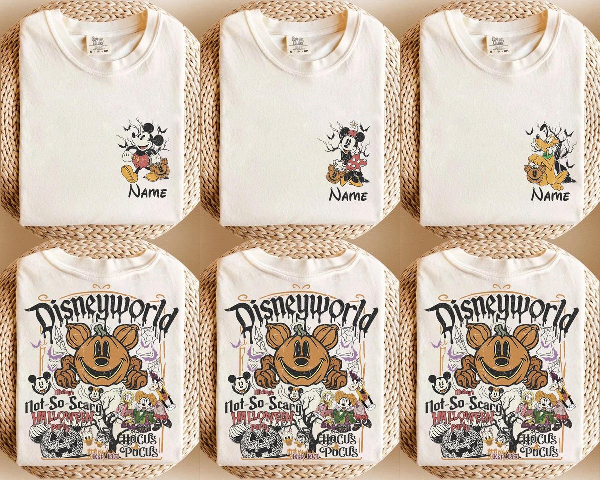 Vintage Disney Halloween Shirt Mickey Party Tee Spooky Disney Trip