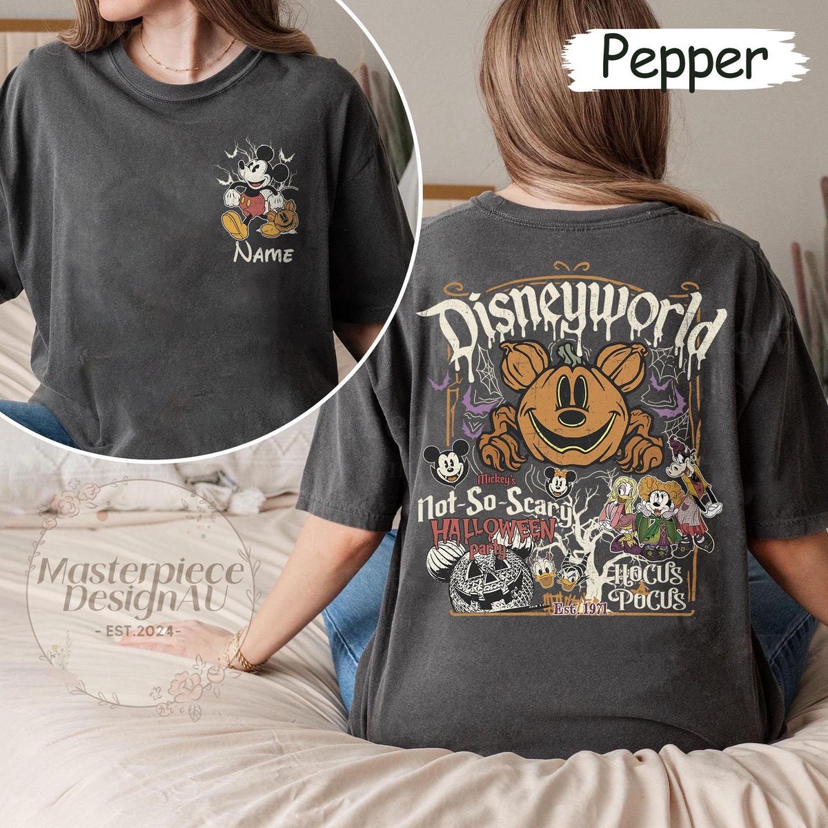 Vintage Disney Halloween Shirt Mickey Party Tee Spooky Disney Trip