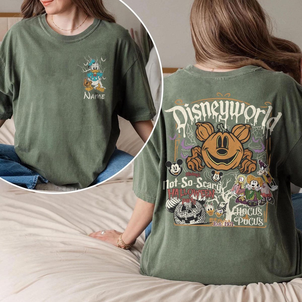 Vintage Disney Halloween Shirt Mickey Party Tee Spooky Disney Trip