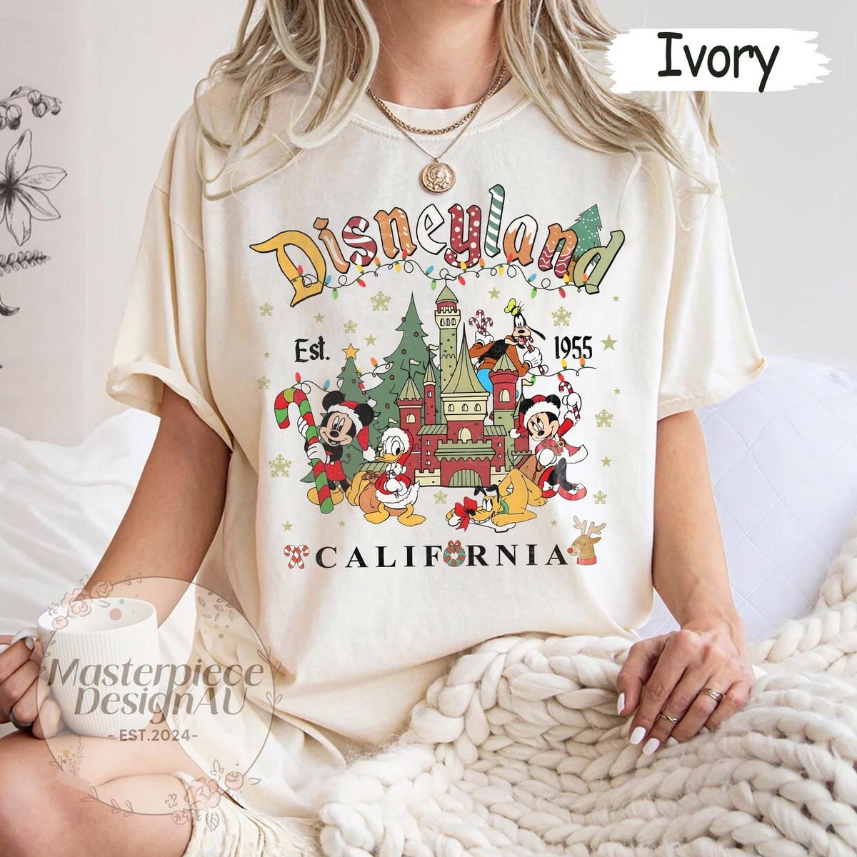 Vintage Mickey Christmas Shirt Disney Family Holiday Gift
