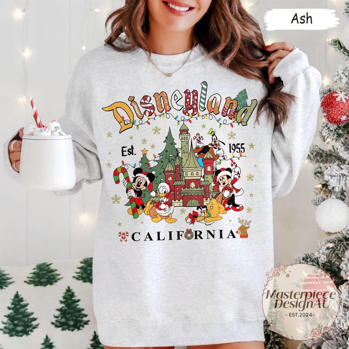 Vintage Mickey Christmas Shirt Disney Family Holiday Gift